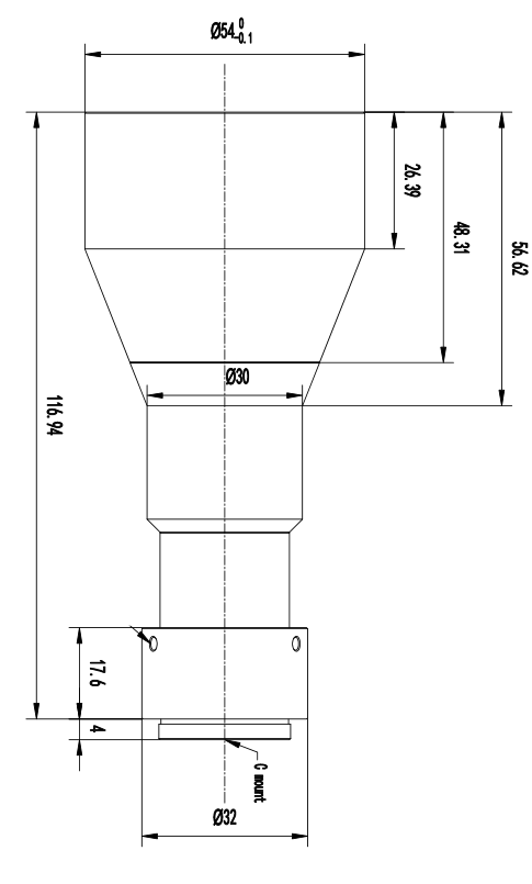 LS-VDH03-110-230 dimensions (mm)