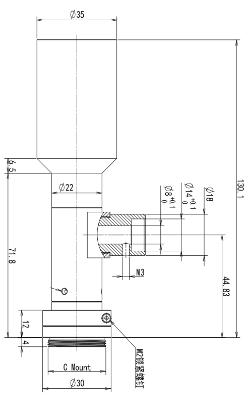 LS-VDH05-110C-230 dimensions (mm)