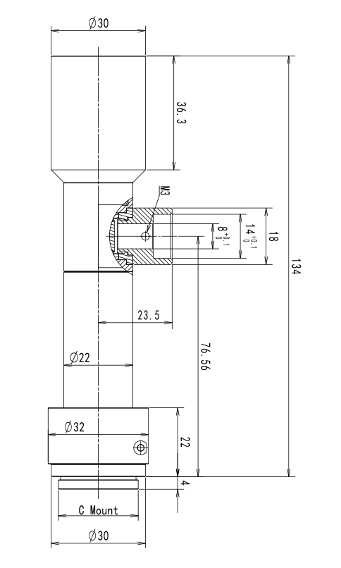 LS-VDH10-110C-230 dimensions (mm)