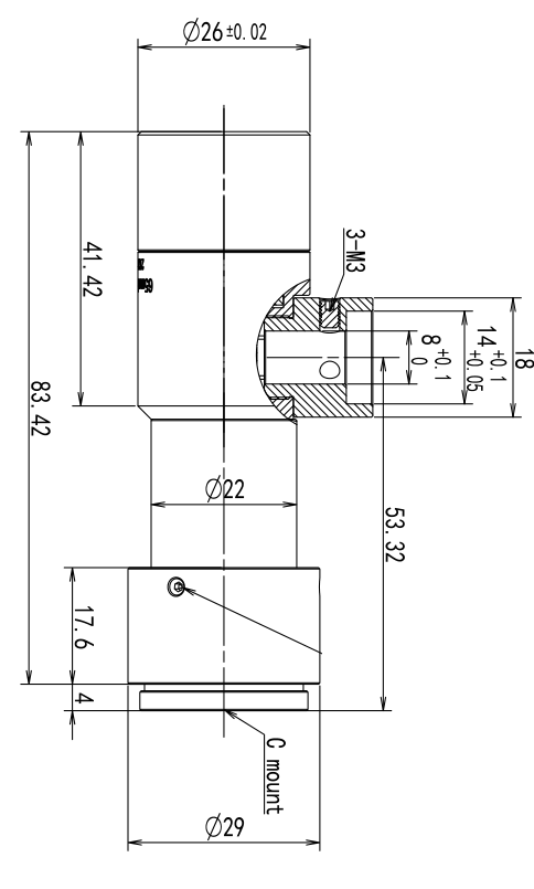 LS-VDH20-65C-230 dimensions (mm)
