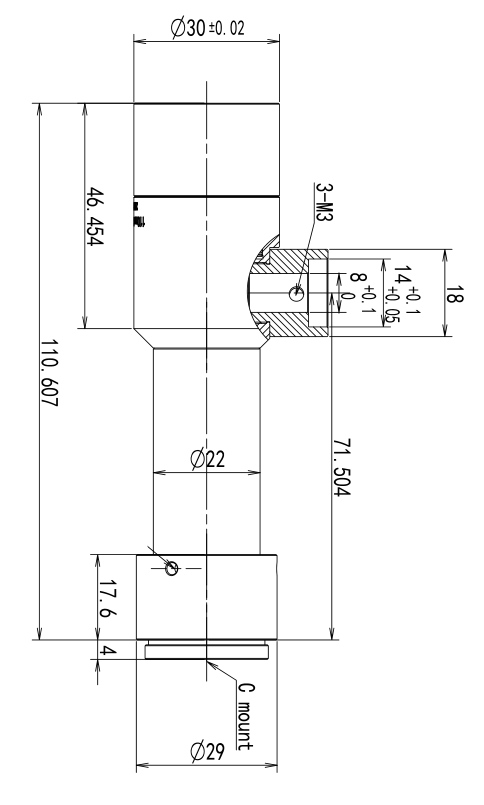 LS-VDH40-65C-230 dimensions (mm)
