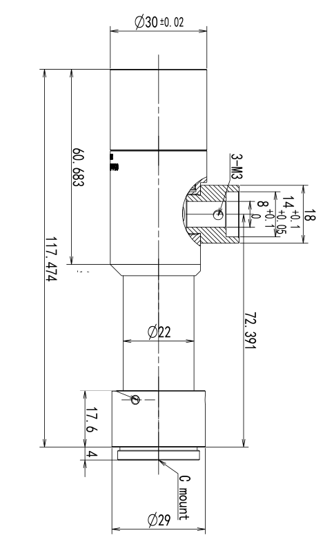 LS-VDH60-65C-230 dimensions (mm)