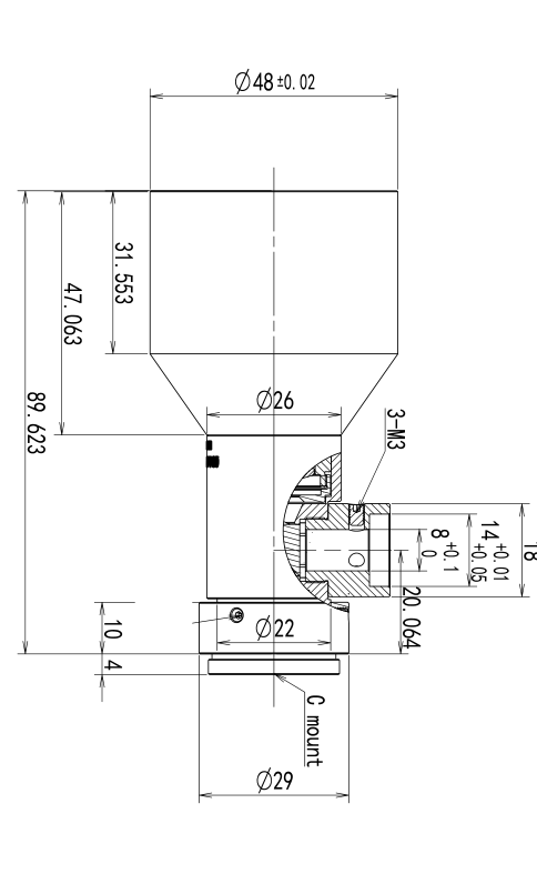LS-VDH03-65C-230 dimensions (mm)
