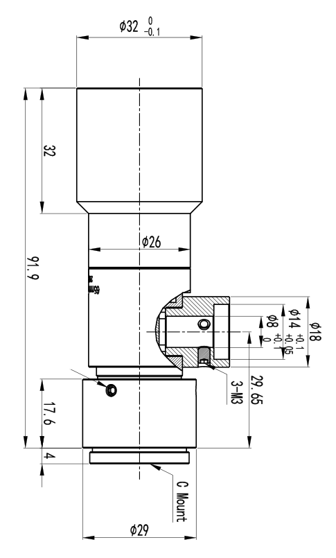 LS-VDH05-65C-230 dimensions (mm)