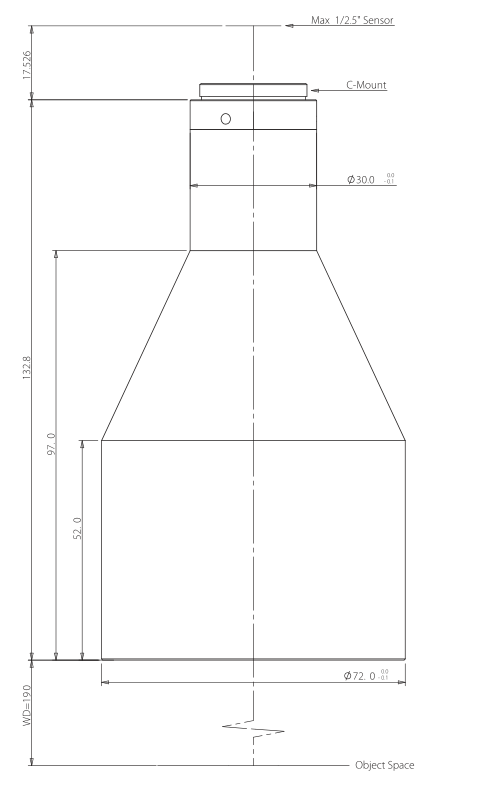 LS-VWK014-190-125 dimensions (mm)