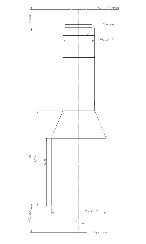 LS-VWK03-220-230 dimensions (mm)