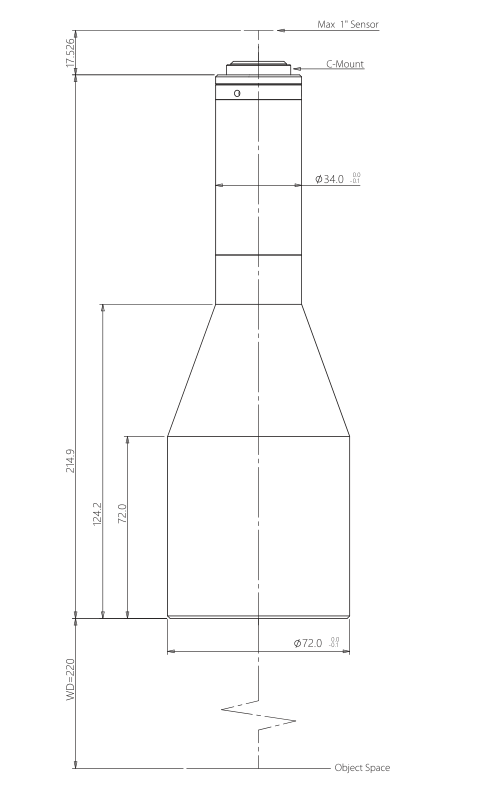 LS-VWK0345-220-110 dimensions (mm)