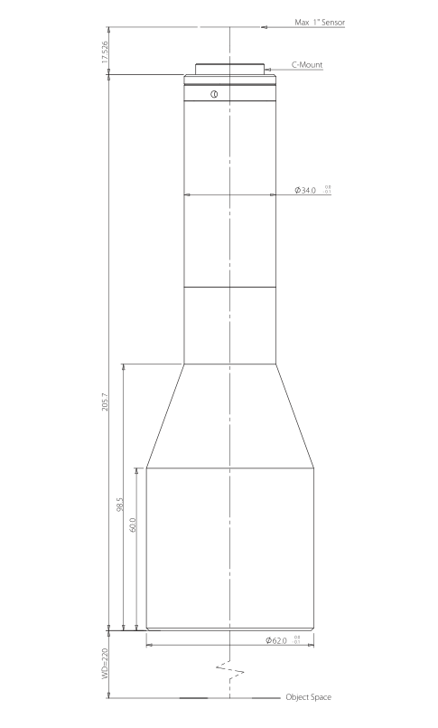 LS-VWK05-220-110 dimensions (mm)