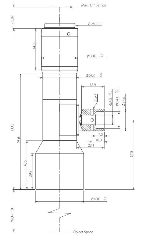 LS-VWK10-110C-111 dimensions (mm)