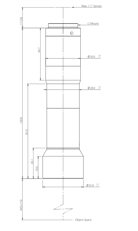 LS-VWK15-110-111 dimensions (mm)