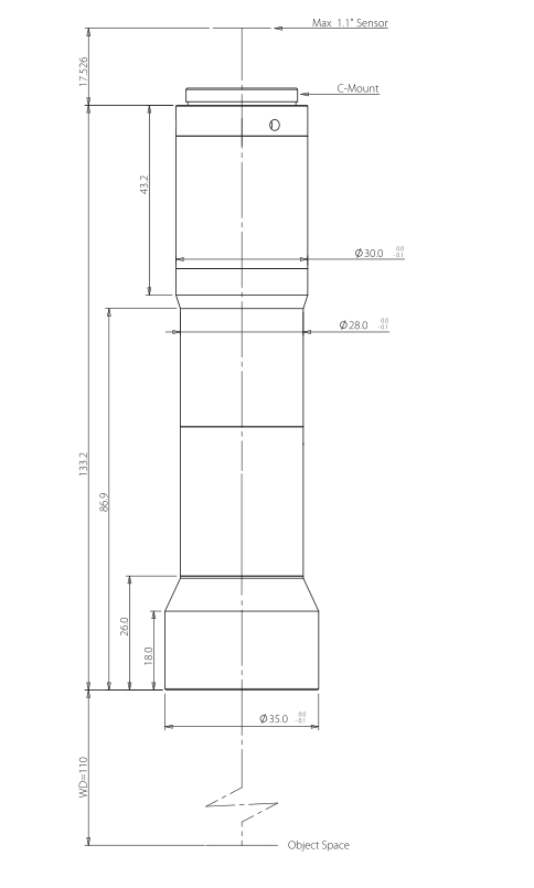 LS-VWK20-110-111 dimensions (mm)