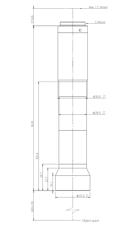 LS-VWK30-110-111 dimensions (mm)
