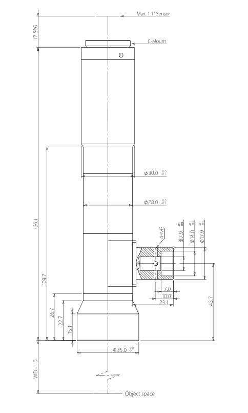 LS-VWK30-110C-111 dimensions (mm)