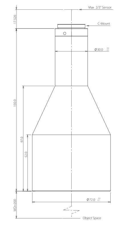 LS-VWK022-200-230 dimensions (mm)