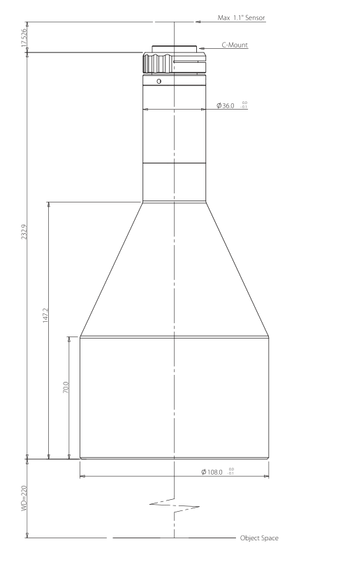 LS-VWK022-220-111 dimensions (mm)