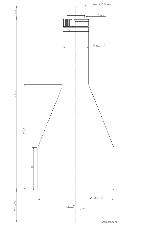 LS-VWK0275-220-111 dimensions (mm)