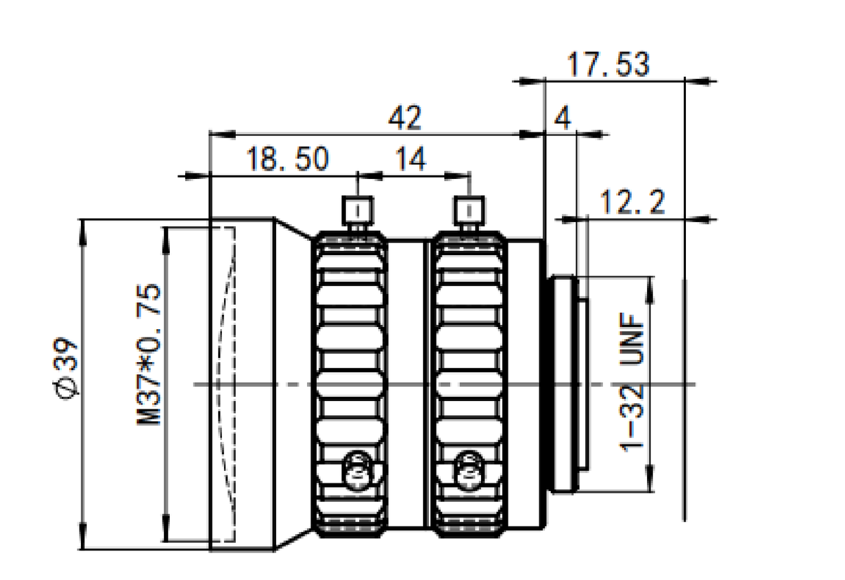 LS-XF0624 dimensions (mm)