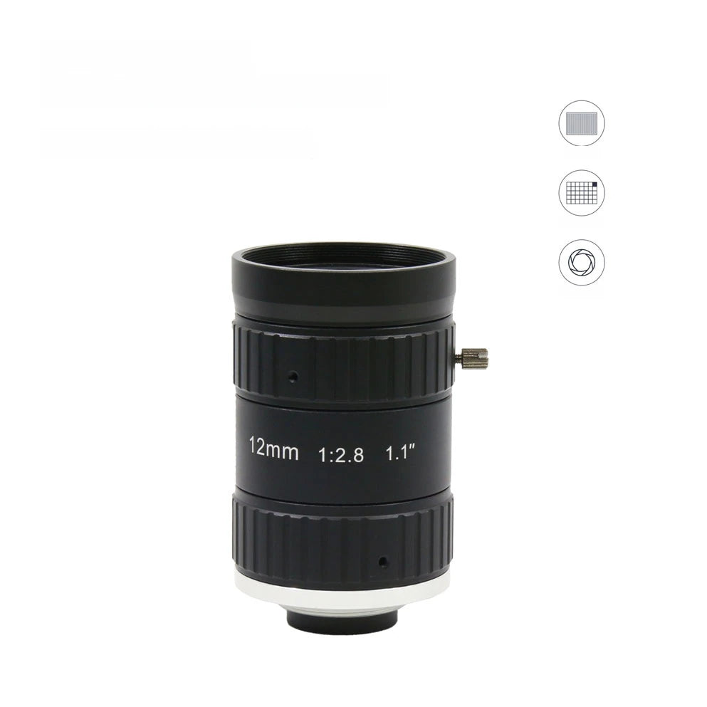 1.1" 25 megapixel ultra-high resolution FA lens, 12 mm, 1.1", C-mount (LS-XR-1220MP)
