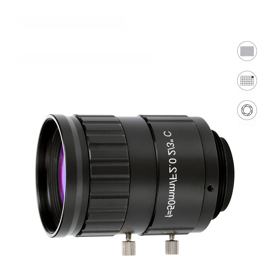 2/3" 5-10 megapixel ultra-high resolution FA lens, 8 mm, 2/3", C-mount (LS-XR-0805MP)