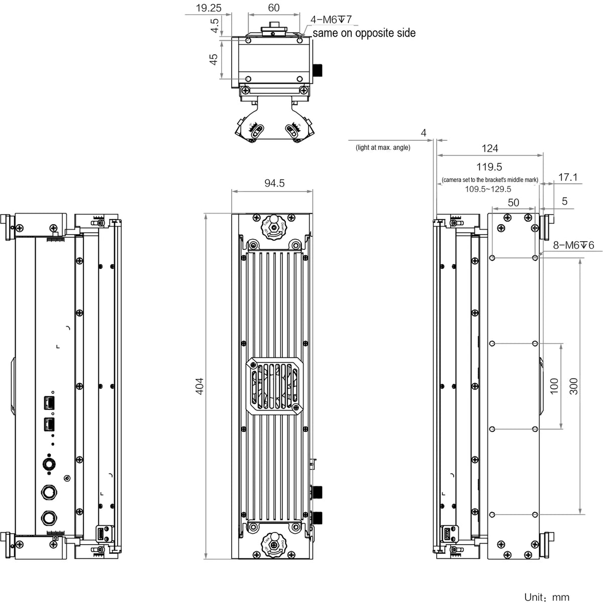 MV-CIS-330mm-18-91F2M dimensions (mm)