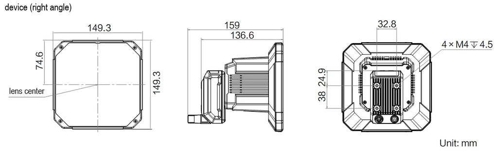MV-ID5050XM-16M-BVS dimensions (mm)
