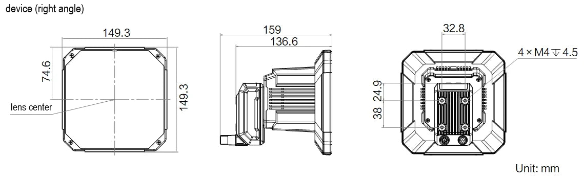 MV-ID5050XM-16M-BVS dimensions (mm)