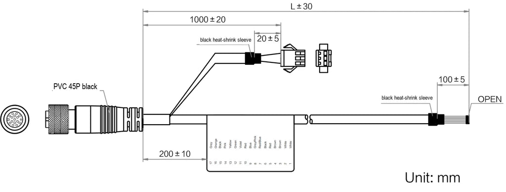 MV-SCA-P-M12A17pF-open-ST-5m dimensions (mm)