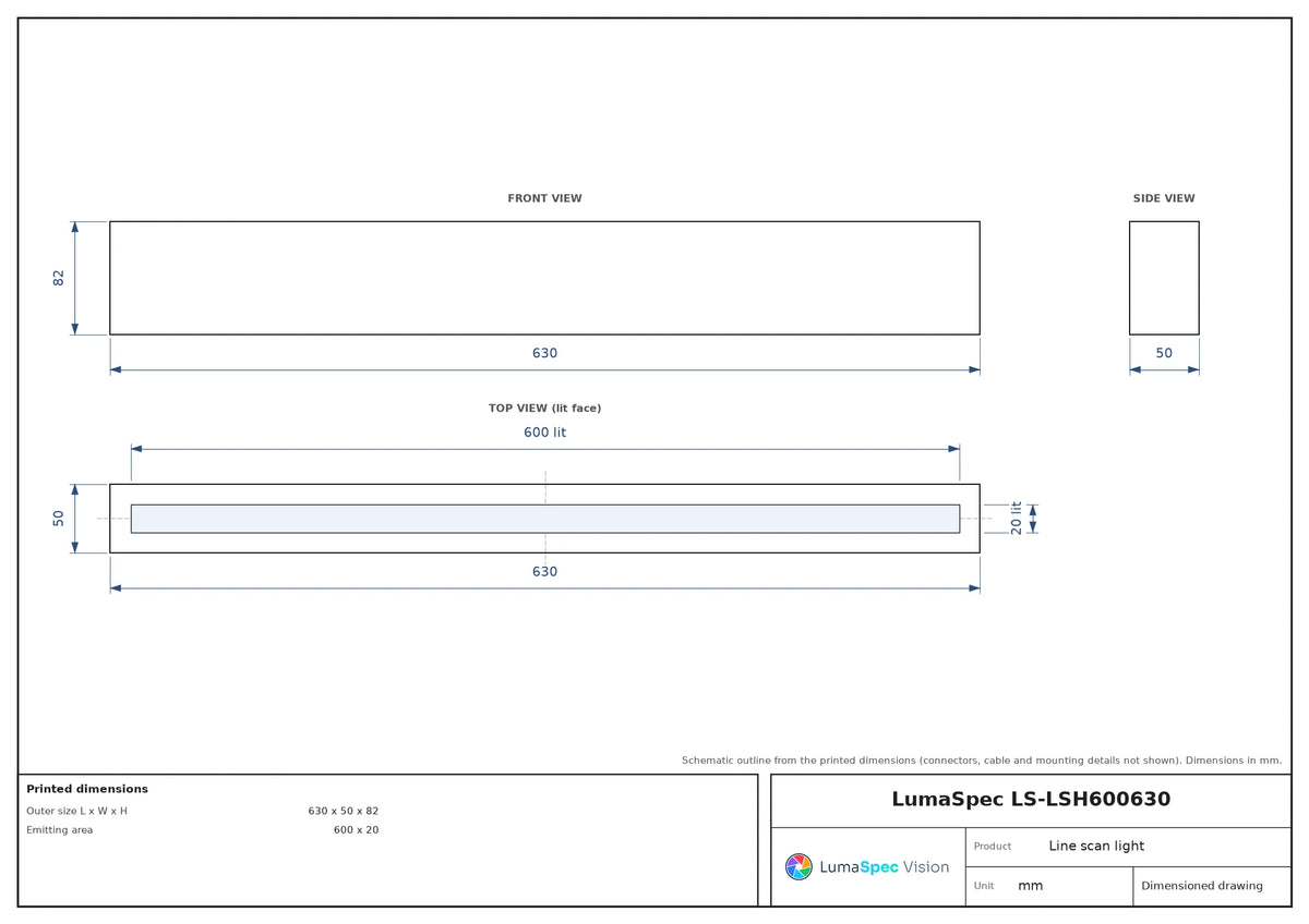 LS-LSH600630 dimensions (mm)