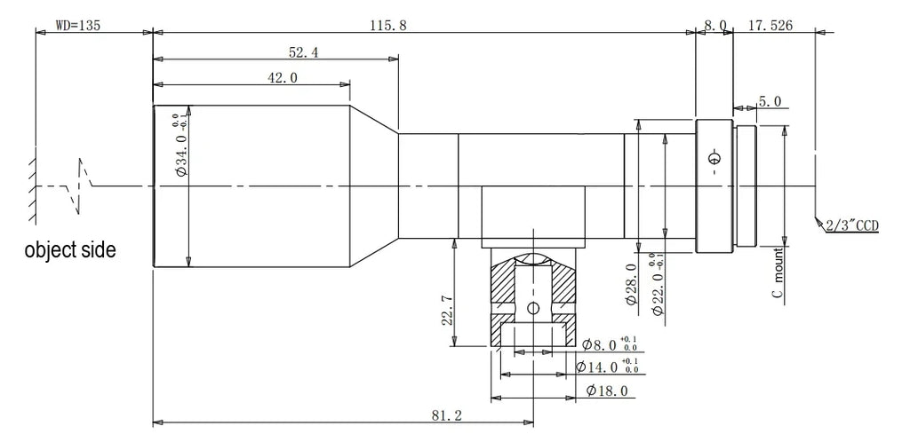 LS-MY-045-135C-MP dimensions (mm)