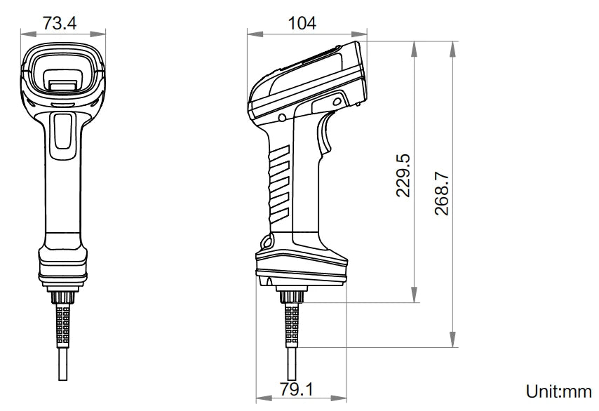 MV-MFWO8500P/L dimensions (mm)