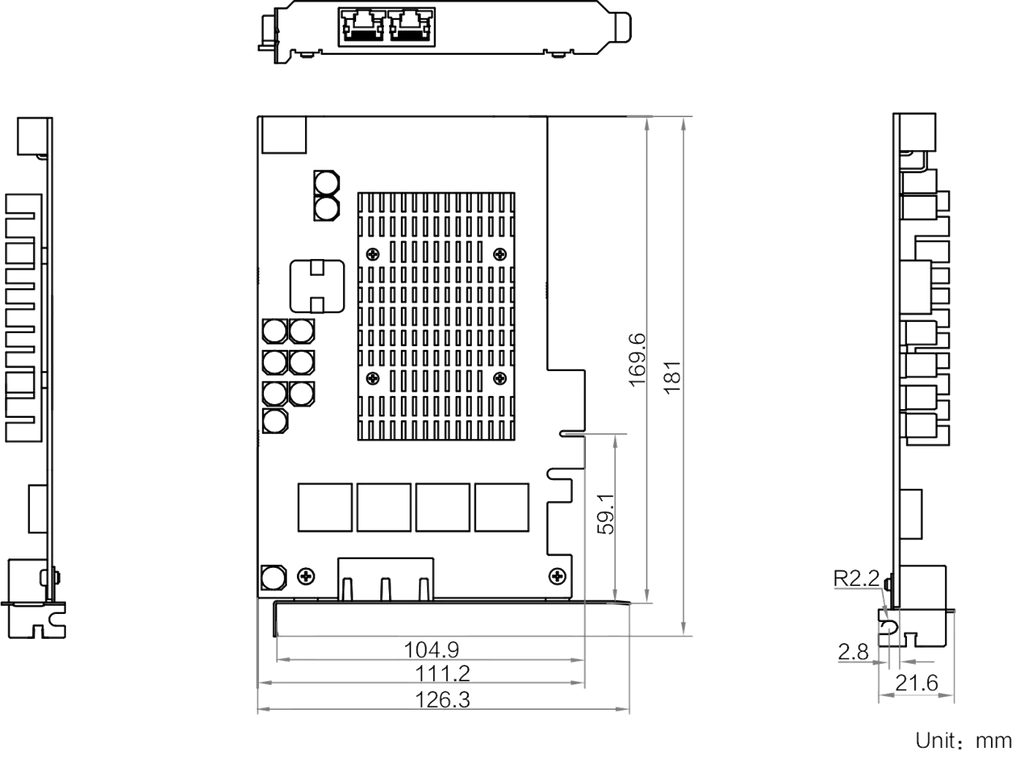 MV-GE2002P dimensions (mm)