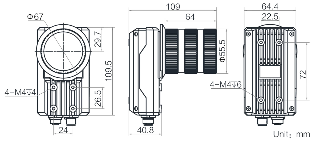 MV-ID5200M-00C-NNN dimensions (mm)