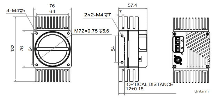 MV-CLD82-9ZF2M dimensions (mm)