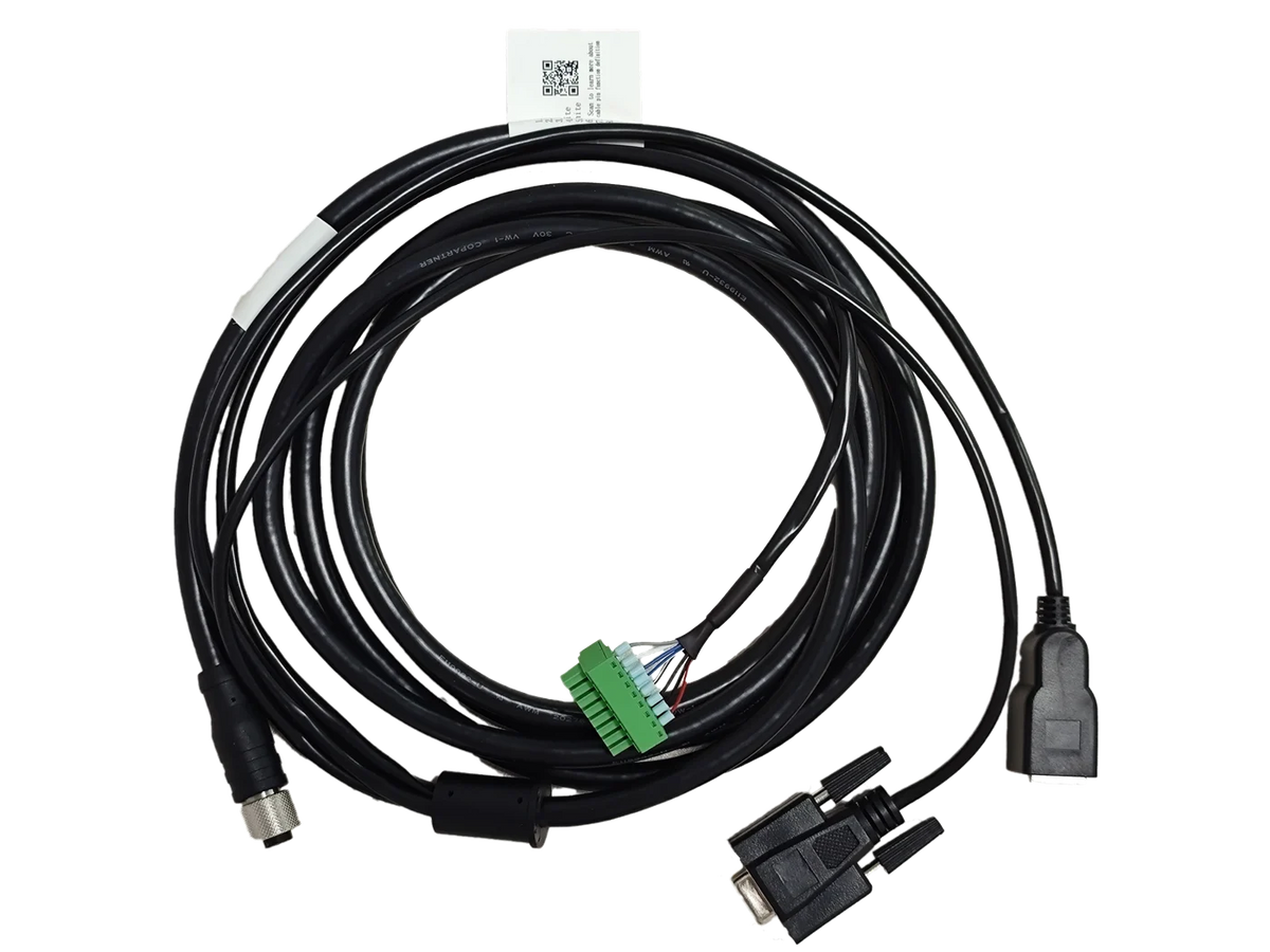 Hikrobot MV-IDA-PE-M12A17pF-openRJ45FDB9-ST-3m Integrated cable, Ethernet female, static, 3 m, 17-pin to open/RJ45/DB9