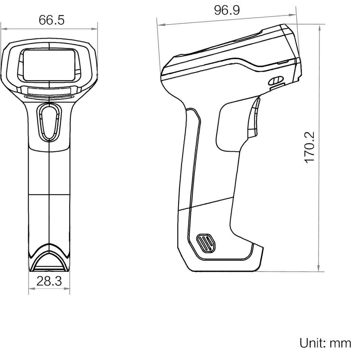 MV-IDH2000PB/13SR/05RN dimensions (mm)