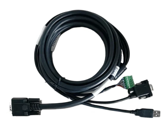 Hikrobot MV-IDA-PE-HDB15-USBDB9Open-ST-2.5m Standard DB15 power/I/O combo cable, DB15 to USB2.0/DB9/open cable, green terminal block, Static cable