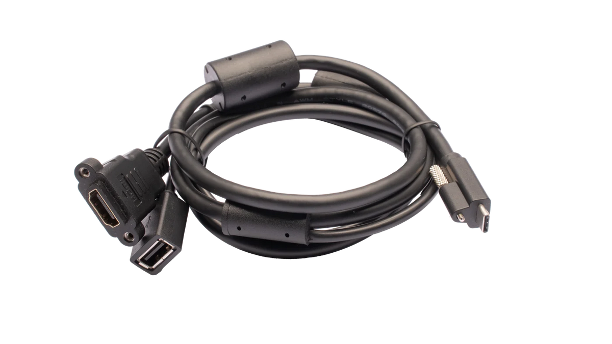 Hikrobot MV-IDAX-CM-AF-HDMIF-ST-1m TypeC expansion cable, TypeC male to USB female + HDMI female, 1 m, Static, For: SC5000X