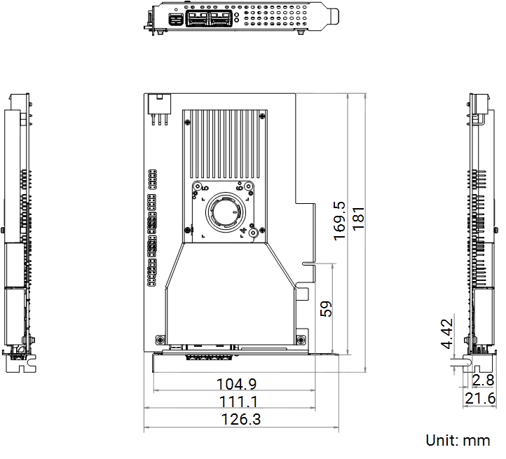 MV-GS1002F V3.0 dimensions (mm)