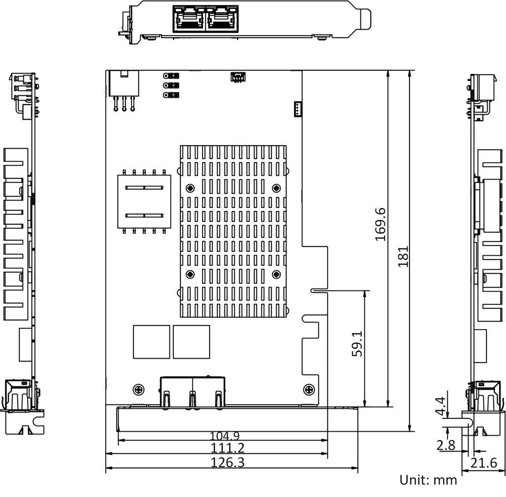 MV-GE2202P dimensions (mm)