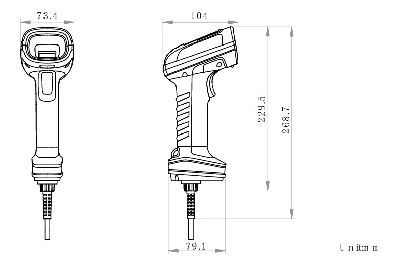 HH-JPMV7632-DP/U dimensions (mm)