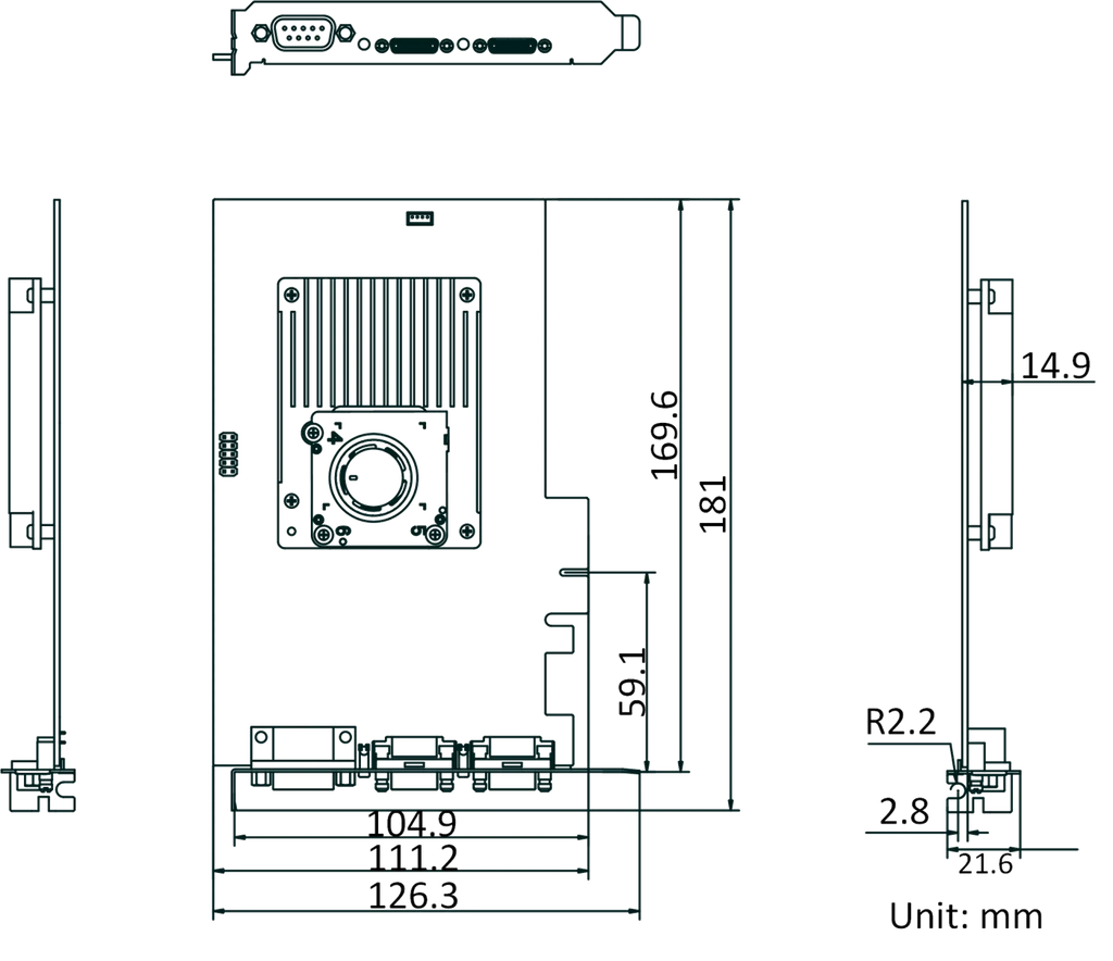 MV-GC1102IOL dimensions (mm)