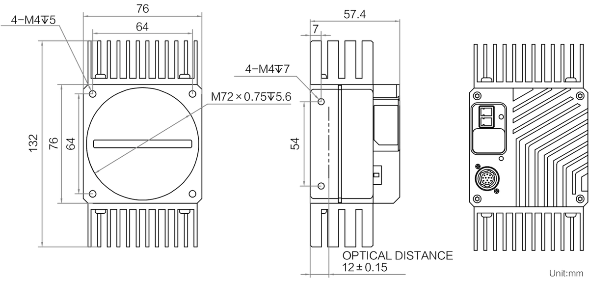 MV-CL082-91F1M(V2.0) dimensions (mm)