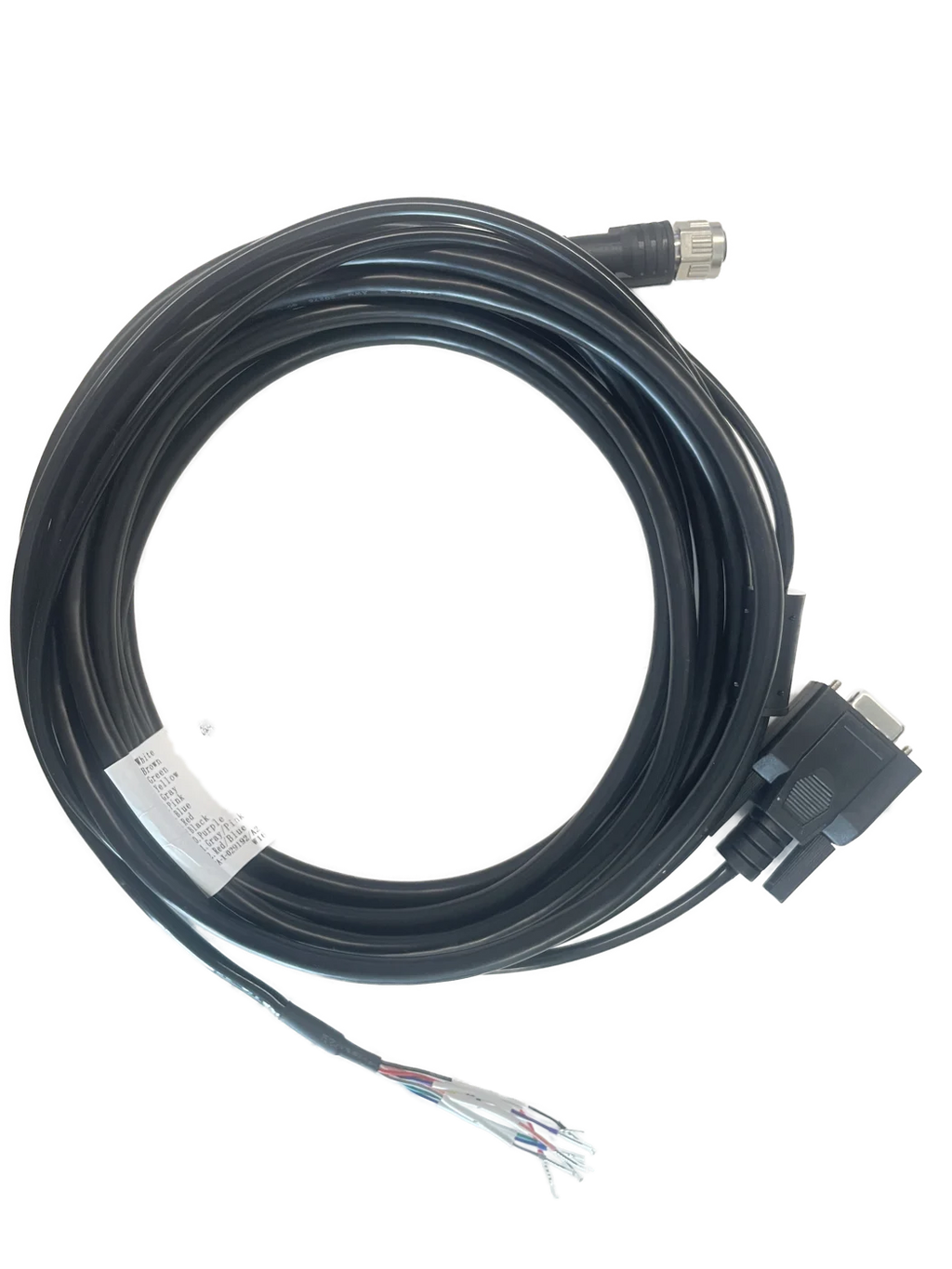 Hikrobot MV-IDAP-M12A12F-DB9Fopen-ST-7m Power cable, M12 A-coded 12-pin female to DB9 female + open leads, 7 m, Static applications