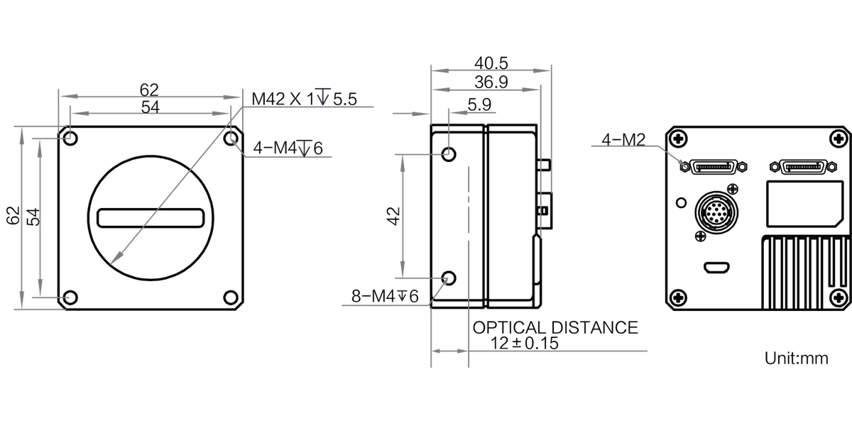 HIK-XS4K-042C dimensions (mm)