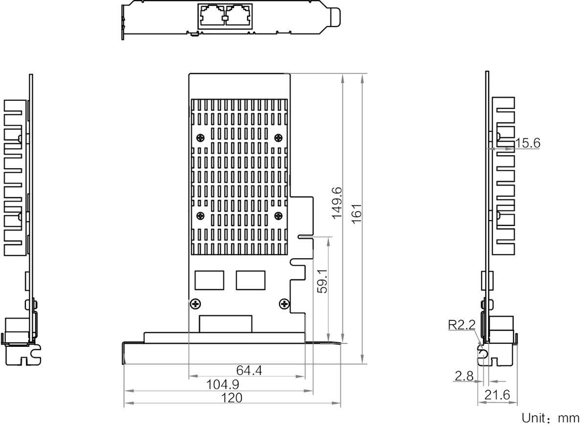MV-GE2002 dimensions (mm)