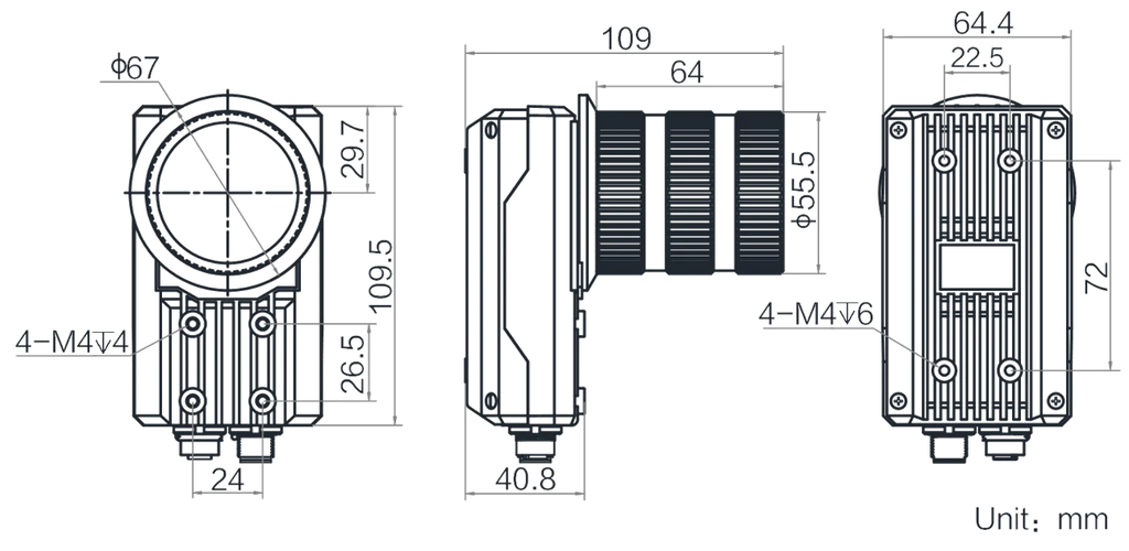 GF-ID8650-W dimensions (mm)