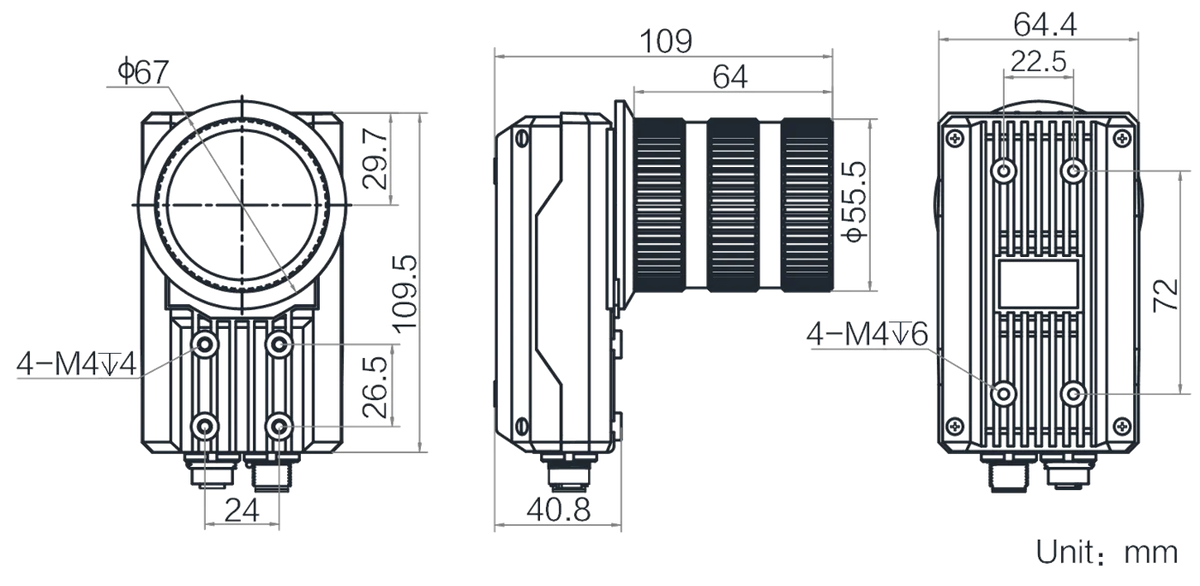 GF-ID8650-W dimensions (mm)