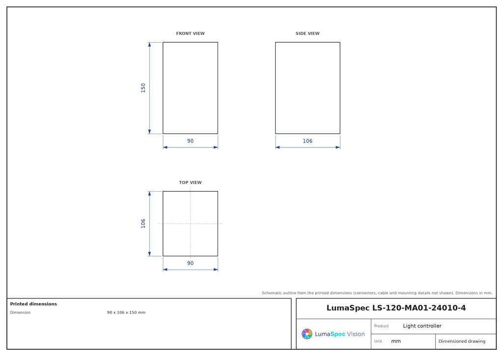 LS-120-MA01-24010-4 dimensions (mm)