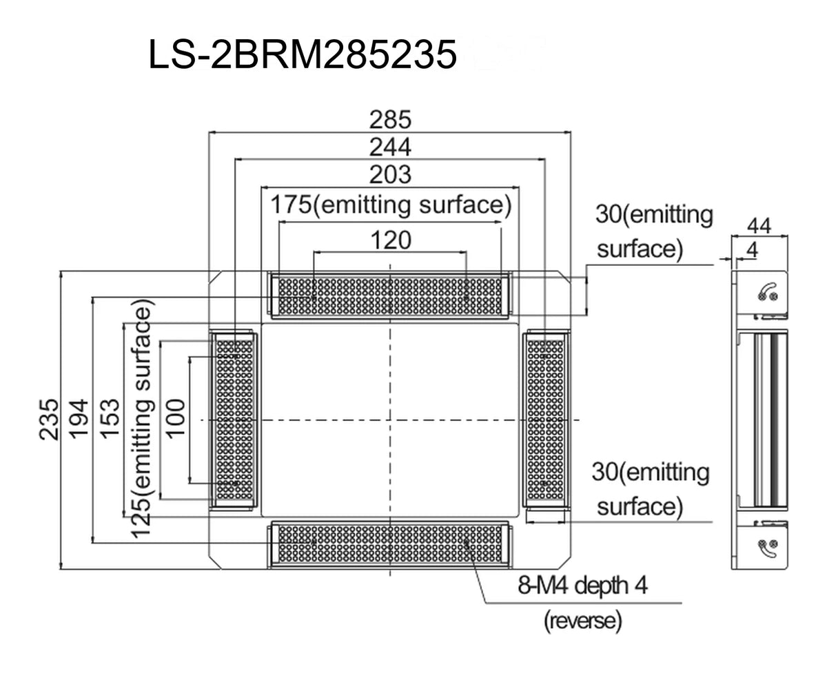 LS-2BRM285235 dimensions (mm)