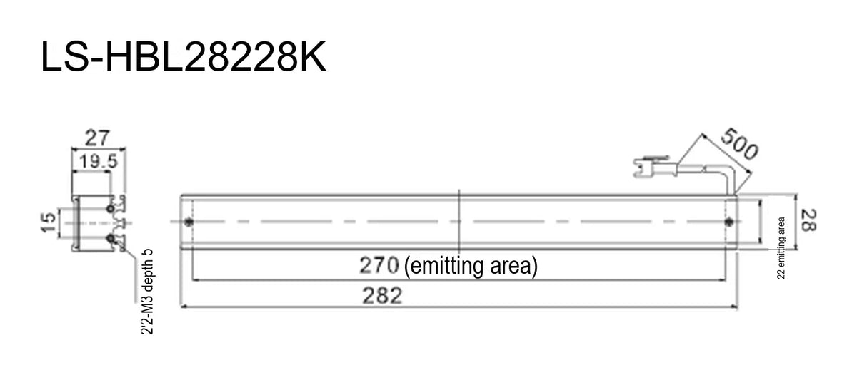 LS-HBL28228K dimensions (mm)